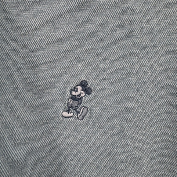 Disneyland Resort Mens Size L Light Blue Mickey Mouse Embroidered Polo Shirt - Picture 10 of 11